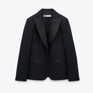WOOL BLEND TUXEDO JACKET